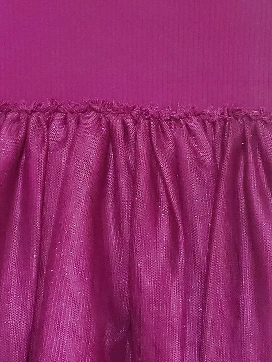 NWT. EPIC THREADS Toddler Girls Ribbed Glitter-Tulle Dress - Picture 2 of 2